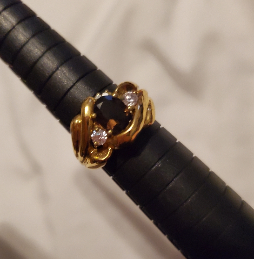 Karis Gold and crystal designer ring - Picture 8 of 9